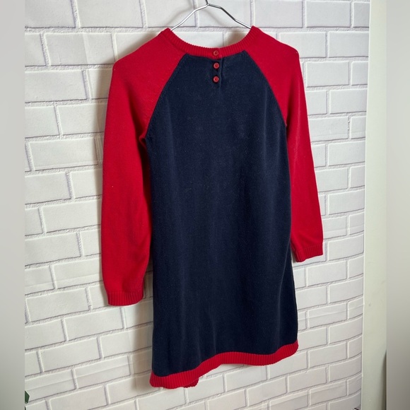 GYMBOREE Girls Intarsia Sweater Dress - Little Ladybug blue/size 12 - Picture 8 of 8